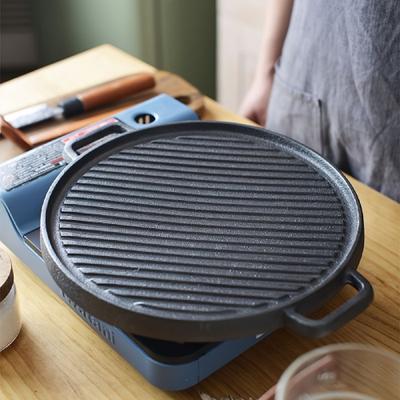 Plancha de Hierro Fundido — Grill - Liso  Reversible