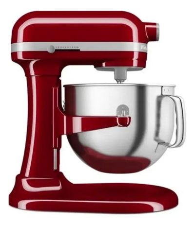 Batidora de pedestal profesional 590W con elevador de tazón — color rojo