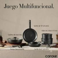 Juego de ollas y sartenes con mango desmontable. — negro 11 pzas — foto 8
