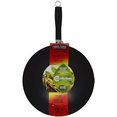 Wok — Heavy duty gauge  carbon steel 12” wok