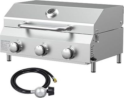 Parrilla de gas de mesa de 3 quemadores