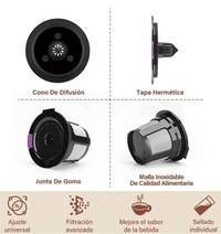 Pack 4 Cápsula reutilizable de K-cup. — Negra con filtro metalico. — foto 7