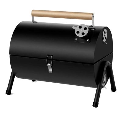 Parrilla de carbón plegable de 15 × 10 pulgadas con funda