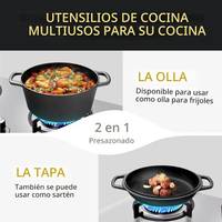 Olla holandesa pequeña asa de silicona — Hierro fundido — foto 5