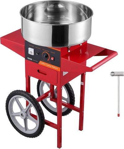 Máquina para hacer algodón de azúcar con carrito