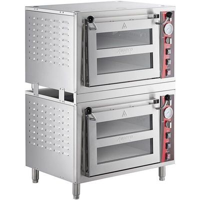 Horno de pizza y panadería cuádruple cámara