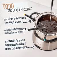 Olla eléctrica para fondue de acero inoxidable. — capacidad para 6 tazas. — foto 4
