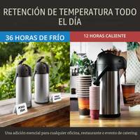 Dispensador Termico, Termo de cafe. 3L. — En Acero Inoxidable, con bomba. — foto 8