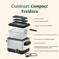 Freidora de inmersión compacta 1.1 litros. — plástico acero negro mate — foto 4