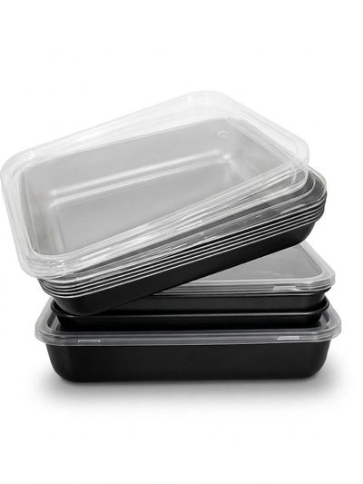 Set Envases de comida grande 4pcs — Metálico