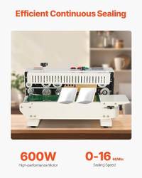 Selladora continua de bolsas de 600 W con banda horizontal — foto 2