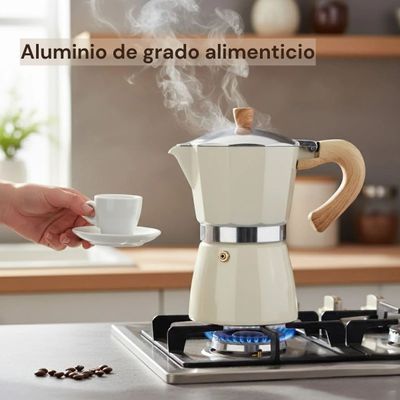 Cafetera greca de 6 tazas — Color blanco