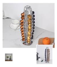 Organizador vertical para capsulas de cafe Nespresso original. — Acero inoxidable — foto 4