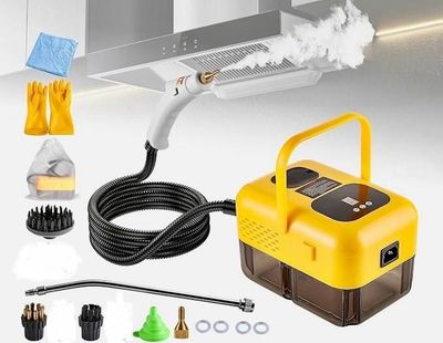 Limpiador a vapor portátil 2500w. — Color amarillo.