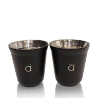 Juego de 2 vasos con removedor — Color negro — foto 3