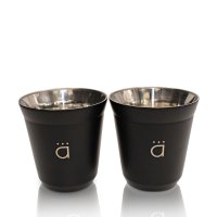 Juego de 2 vasos con removedor — Color negro — foto 3