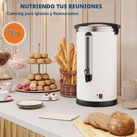 Cafetera, Dispensador de cafe Termica. 12L/80cup. — 12L/80cup. color blanco. — foto 2