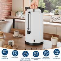 Cafetera, Dispensador de cafe Termica. 12L/80cup. — 12L/80cup. color blanco. — foto 3