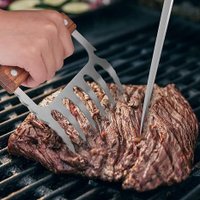 Juego de 2 garras para desmechar carne con mango de madera — foto 3