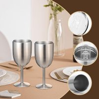 Copa de vino con tapa 12oz — Acero inoxidable — foto 4