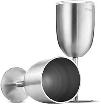 Copa de vino con tapa 12oz — Acero inoxidable — foto 2