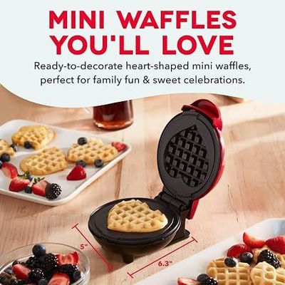 Mini waflera con forma de corazón