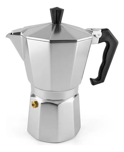 Cafetera, Greca 6 tazas. — Color Aluminio