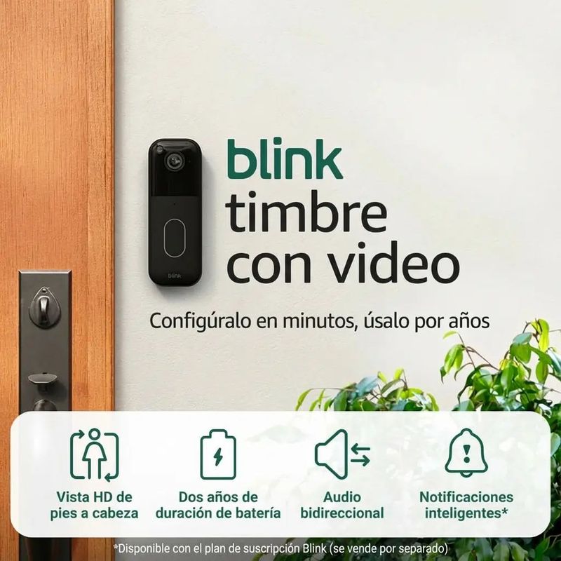 Timbre con video inteligente e inalámbrico
