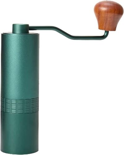 Molinillo de café manual portátil de acero inoxidable, molinillo cónico de granos de café — Color Negro, 30g.