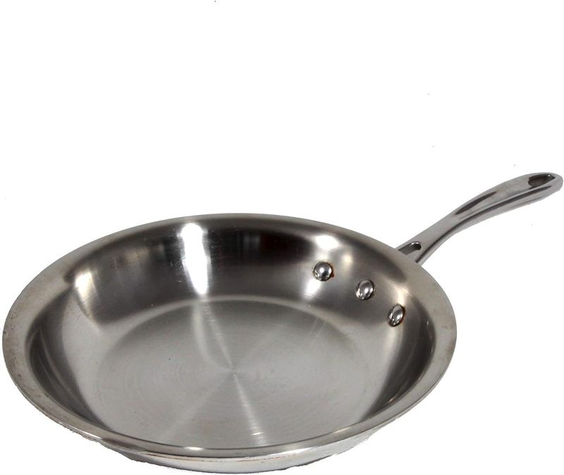Sartén — Sartén de acero inoxidable, 8”