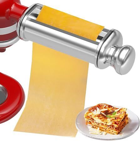 Accesorio laminadora para pasta — Rodillo para estirar y amasar láminas de pasta compatible Batidoras de pie ( KitchenAid)