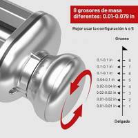 Accesorio laminadora para pasta — Rodillo para estirar y amasar láminas de pasta compatible Batidoras de pie ( KitchenAid) — foto 2