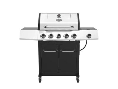 Parrillera Expert Grill de 5 quemadores y quemador lateral