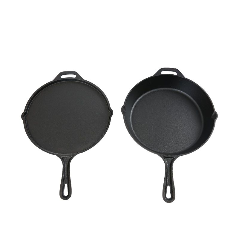 Juego de sartén 30.5cm 2pzs — Hierro fundido