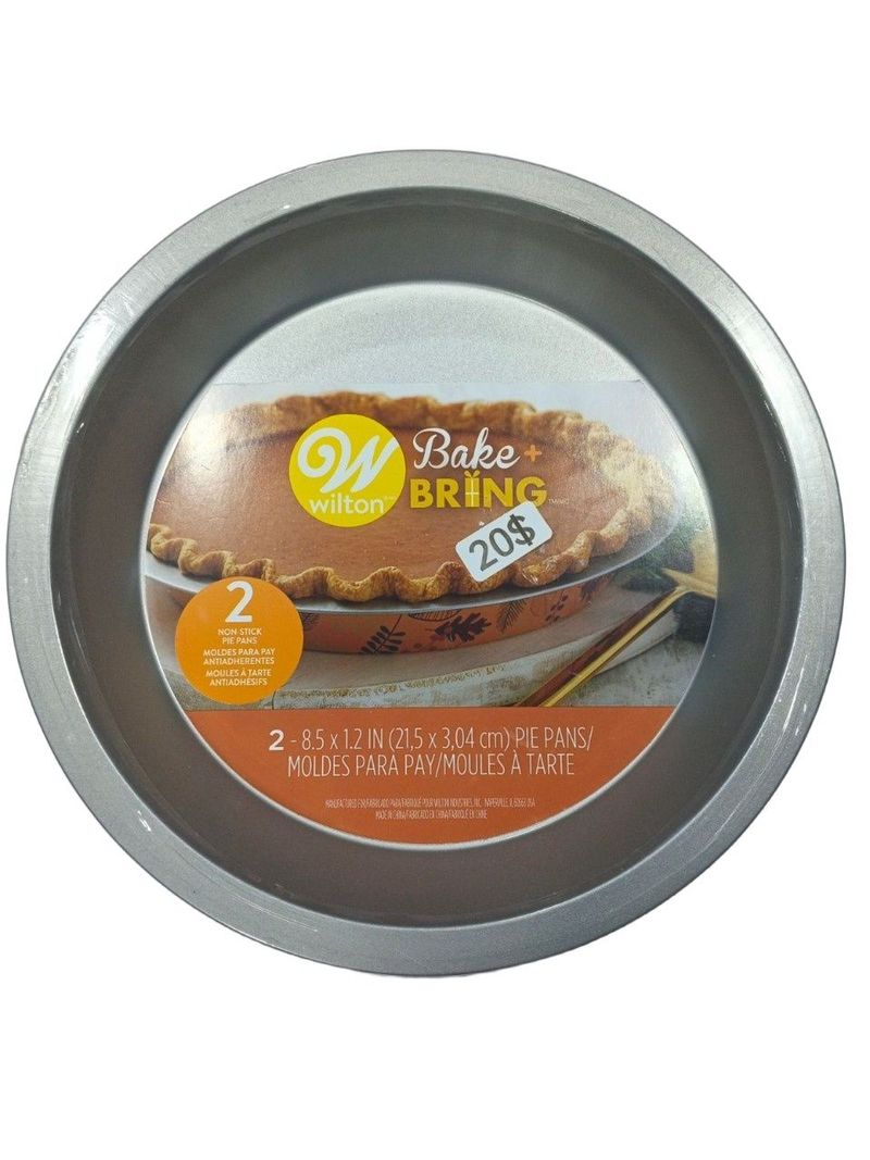 Set molde para pay 2pzs 21.5x3.04cm — Antiadherente