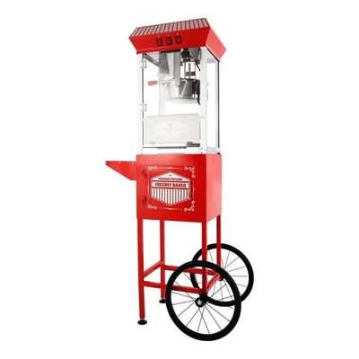 Máquina de palomitas de maíz con carrito