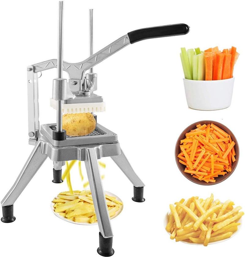 Cortador de papas y verduras celdas finas — Aluminio fundido