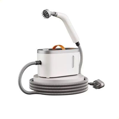 Limpiador a vapor portátil de 1200W — Blanca con 9 accesorios.