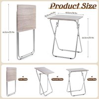 Mesa plegable portátil — Diseño símil madera — foto 4