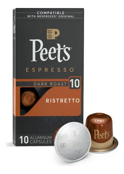 Cápsulas de café espresso Ristretto — Nespresso Original Pods.
