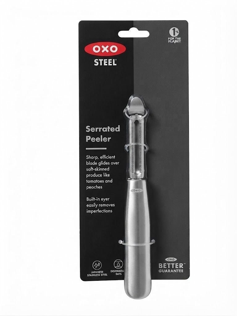 Pelador dentado de acero inoxidable