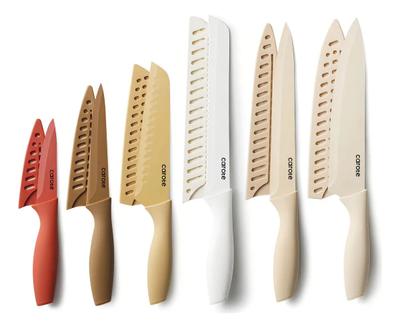 Set cuchillos de cocina 12pzs — Mango de goma