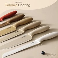 Set cuchillos de cocina 12pzs — Mango de goma — foto 4
