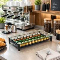 Organizador de cápsulas de café Nespresso Original, tipo gaveta. — Negro, capacidad 40 cápsula. — foto 4