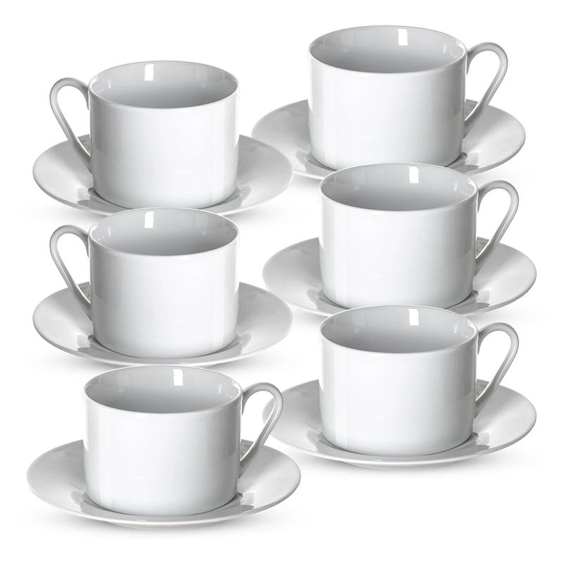 Juego de tazas y platillos 8 — Porcelana