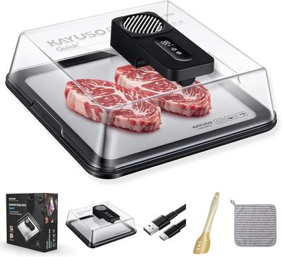 Caja, Bandeja o tabla para descongelación. — Descongelación temporizada para alimentos congelados