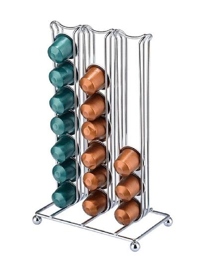 Organizador vertical para capsulas de cafe Nespresso Original. — Acero Inoxidable.