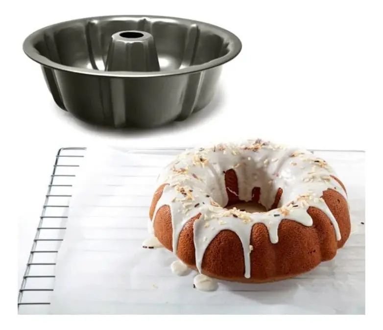 Molde de rosca para torta — Color gris plomo