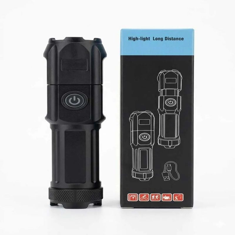 Linterna táctica LED recargable