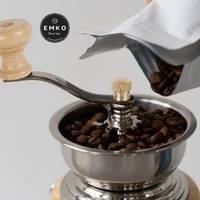 Molinillo de café manual con tapa para frascos de boca regular, acero inoxidable. — foto 6